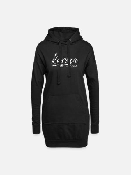 Karma Will Fix It Mama Muttertag Spruch Mum - Hoodie-Kleid - Schwarz