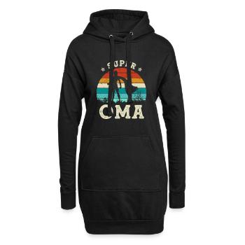Super Oma Beste Oma Der Welt Muttertag - Hoodie-Kleid - Schwarz - Vorne