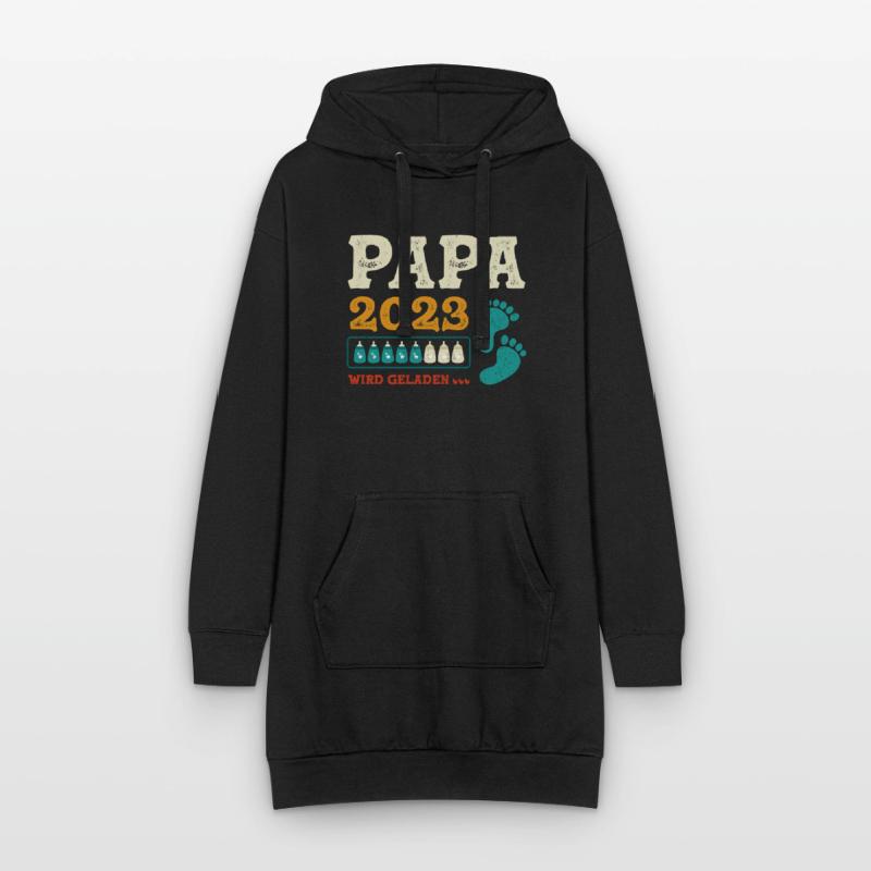 Vater 2023 Werdender Papa Loading 2023 Hoodie-Kleid