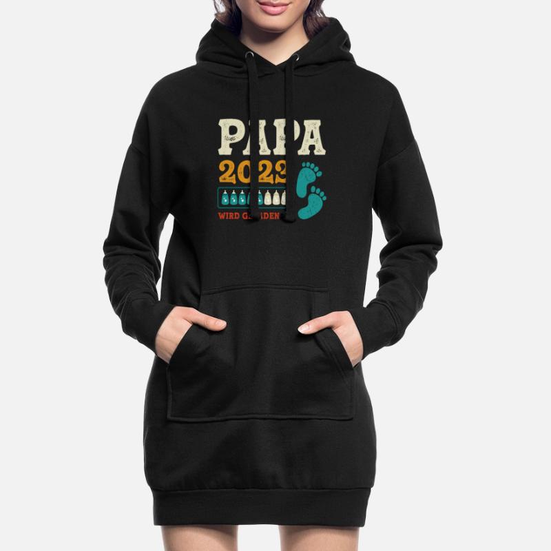 Vater 2023 Werdender Papa Loading 2023 Hoodie-Kleid