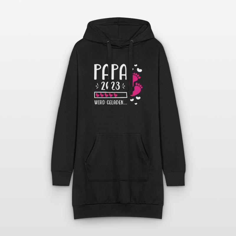 Vater 2023 Werdender Papa Loading 2023 Hoodie-Kleid
