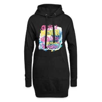N’ABANDONNEZ JAMAIS - Sweat-shirt à capuche long Femme - noir - Devant
