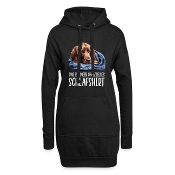 Offizielles Schlafshirt Irish Setter Hund - Hoodie-Kleid - Schwarz - Vorne