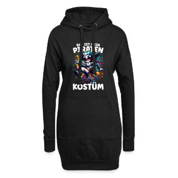 Costume de carnaval de pirate - Sweat-shirt à capuche long Femme - noir - Devant