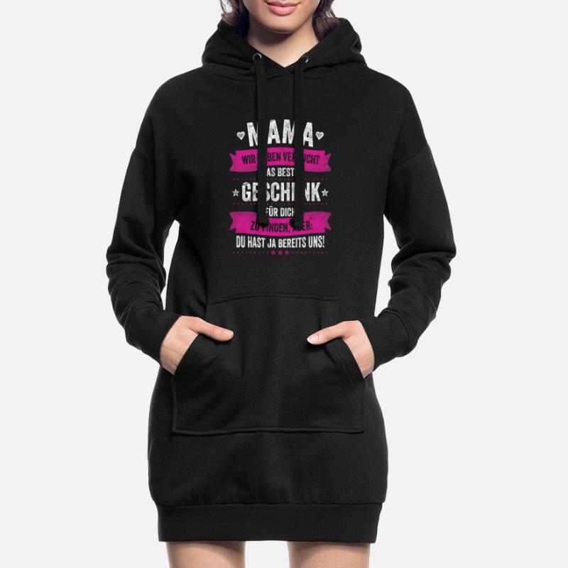 Das Beste Geschenk Sind Wir Mama Muttertag Hoodie-Kleid