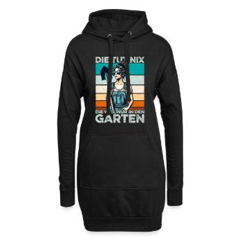 Die tut nix Muttertag Mama Oma Ehefrau Frauen - Hoodie-Kleid - Schwarz - Vorne