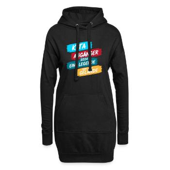 Kita Abgänger 2024 Einschulung Schulkind - Hoodie-Kleid - Schwarz - Vorne