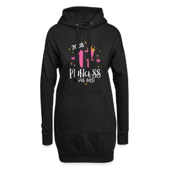 17. Geburtstag A Princess Born 2008 - Hoodie-Kleid - Schwarz - Vorne