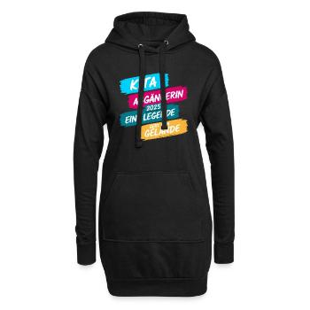 Sortie de la garderie 2025 Inscription scolaire Écolier - Sweat-shirt à capuche long Femme - noir - Devant