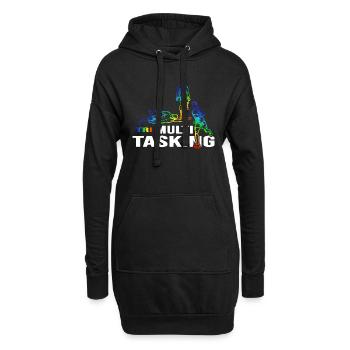 Triathlon multitâche triathlète « natation-vélo-course » - Sweat-shirt à capuche long Femme - noir - Devant