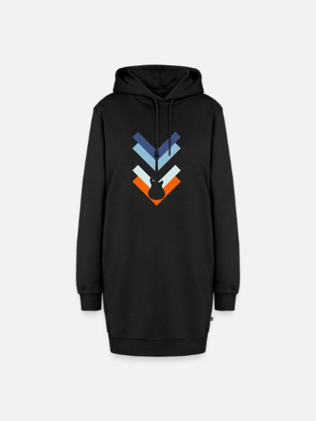 Bass - Hoodie-Kleid - Schwarz