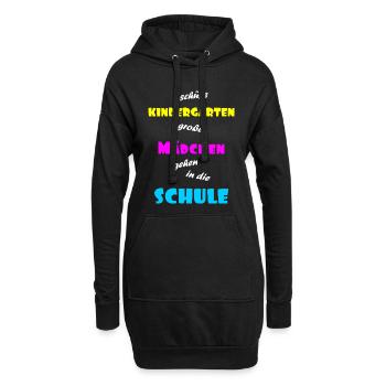 Einschulung Maedchen - Hoodie-Kleid - Schwarz - Vorne
