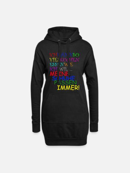 KUCHEN - Hoodie-Kleid - Schwarz