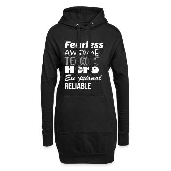 Père Idée cadeau unique pour papa - Sweat-shirt à capuche long Femme - noir - Devant