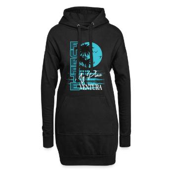 Chemise Fuerteventura Palm Sunset My Place - Sweat-shirt à capuche long Femme - noir - Devant