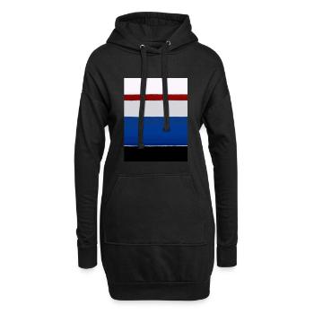 Le style Rothko en couleurs numériques - Sweat-shirt à capuche long Femme - noir - Devant