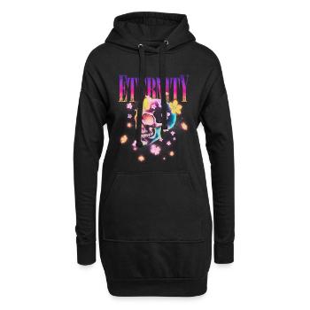 Ewigkeit - Hoodie-Kleid - Schwarz - Vorne