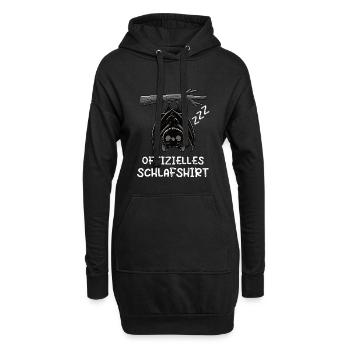 Chauves-souris Chemise de Sommeil Officielles - Sweat-shirt à capuche long Femme - noir - Devant