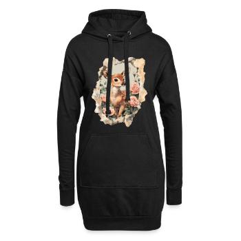 Reh Rehkitz - Hoodie-Kleid - Schwarz - Vorne