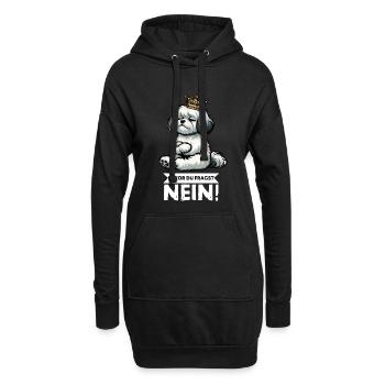 Bevor Du Fragst Nein Havaneser Havaneserbesitzer   - Hoodie-Kleid - Schwarz - Vorne