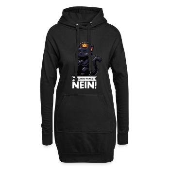 Avant que tu ne demandes Pas de chats Chats Amateur des chats - Sweat-shirt à capuche long Femme - noir - Devant