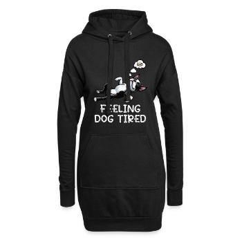 Propriétaire de Boston Terrier Bostie fatigué - Sweat-shirt à capuche long Femme - noir - Devant