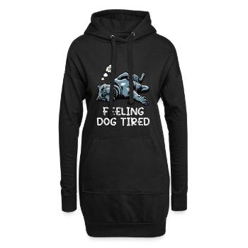Feeling Dog Tired Cane Corso Italian Mastiff - Hoodie Dress - black - Front