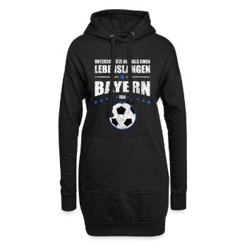 Lebenslanger Bayern Fan Geschenk | Retro Vintage - Hoodie-Kleid - Schwarz - Vorne