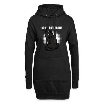 Ne me dérange pas, berger noir Berger - Sweat-shirt à capuche long Femme - noir - Devant