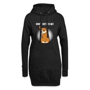Ne me dérange pas Corgi corgi corgi gallois Corgi Corgi Dog - Sweat-shirt à capuche long Femme - noir - Devant