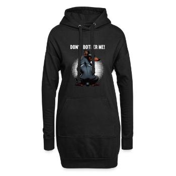 Ne m’embête pas, propriétaire de dobermann Dobermann - Sweat-shirt à capuche long Femme - noir - Devant