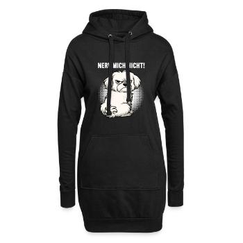 Nerv Mich Nicht Malteser Malteserbesitzer Maltese - Hoodie-Kleid - Schwarz - Vorne
