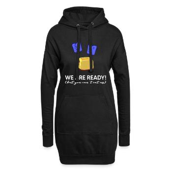 ukraine slava ukraini selenskyj ukrainian - Hoodie-Kleid - Schwarz - Vorne