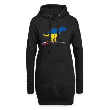 UKRAINE "Held der Ukraine" slava ukraini ukrainian - Hoodie-Kleid - Schwarz - Vorne