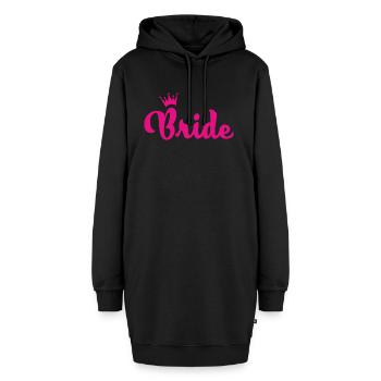 Bride - Hoodie-Kleid - Schwarz - Vorne - AI Model Female 172 light (172cm)