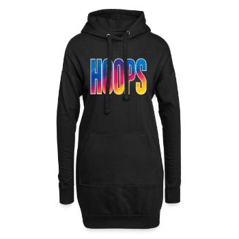 Hoops Basketball Sports Idée Cadeau BBall - Sweat-shirt à capuche long Femme - noir - Devant