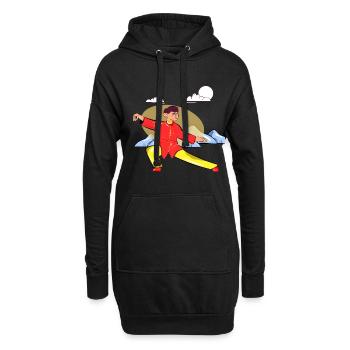 Tai Chi - Hoodie Dress - black - Front
