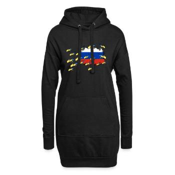 UKRAINE starke ukrainische FRONT Ameise SUPPORT - Hoodie-Kleid - Schwarz - Vorne