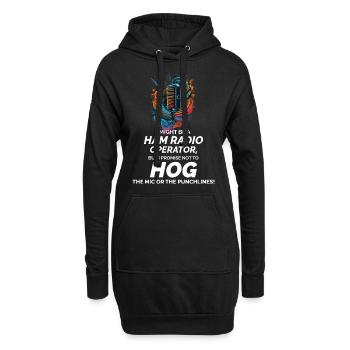 Radio Wave Art Ham Operator's Promise Lustig - Hoodie-Kleid - Schwarz - Vorne