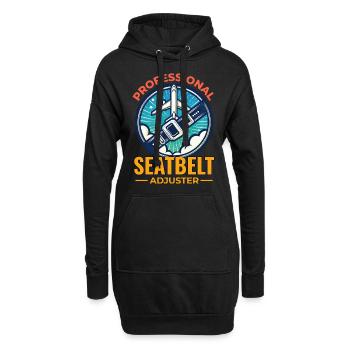 Flugbegleiter Flugbegleiter Flugbegleiterin Flugbegleiterin - Hoodie-Kleid - Schwarz - Vorne