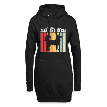 Quai de trèfle de l’Alaska - Sweat-shirt à capuche long Femme - noir - Devant
