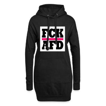 Fck afd - Hoodie-Kleid - Schwarz - Vorne