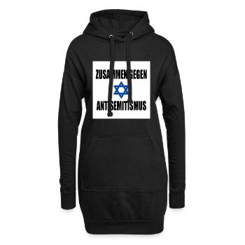 zusammen gegen antisemitismus - Hoodie-Kleid - Schwarz - Vorne