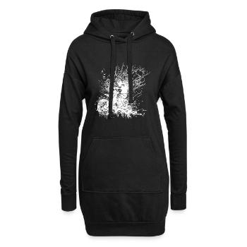 Bikerin Splash Style Geländefahrt - Hoodie-Kleid - Schwarz - Vorne