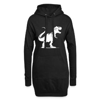 Dinosaure T-Rex massif - Tyrannosaurus Dino - Sweat-shirt à capuche long Femme - noir - Devant