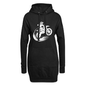 Machine tout-terrain Hobby Motorsport en saut - Sweat-shirt à capuche long Femme - noir - Devant