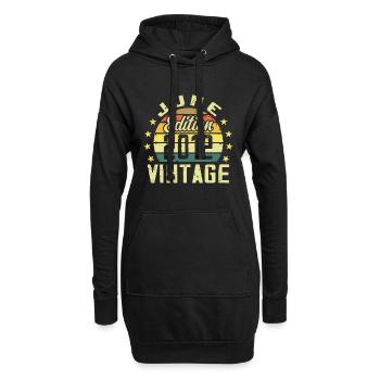 Juin 2012 Juin Cadeau Anniversaire June 2012 Rétro - Sweat-shirt à capuche long Femme - noir - Devant