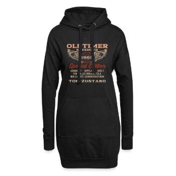 60e anniversaire Voiture de collection Novembre 1965 Volume 60 - Sweat-shirt à capuche long Femme - noir - Devant
