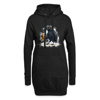Raven Crow Bière Drôle - Sweat-shirt à capuche long Femme - noir - Devant