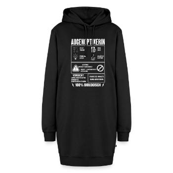 AUGENOPTIKERIN Spruch Beruf Sarkasmus Lustig Humor - Hoodie-Kleid - Schwarz - Vorne